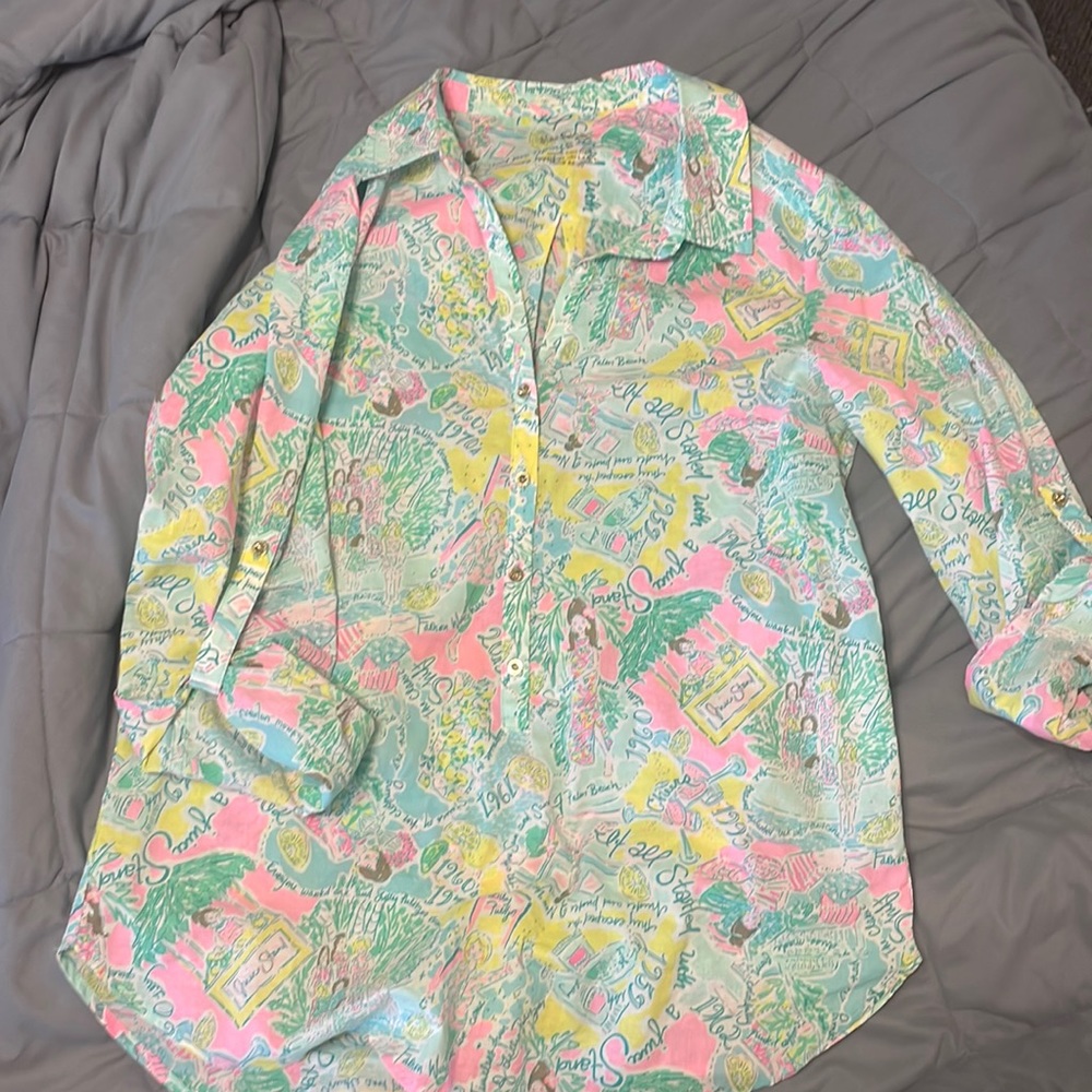 In the Beginning, it Started with Juice button up